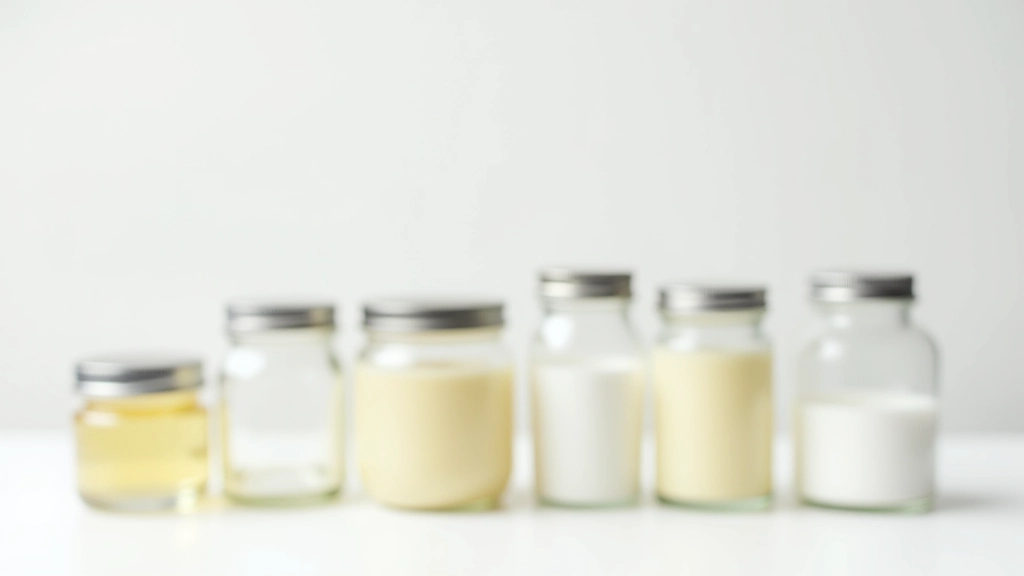 Collection de bocaux en verre de différentes tailles, propres et secs, alignés sur une surface blanche avec des couvercles métalliques