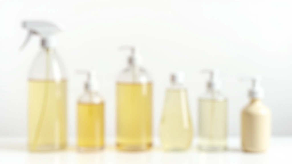 Comparaison visuelle des produits ménagers commerciaux et maison